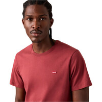 Levi'S camiseta manga corta hombre ORIGINAL ROJO vista detalle
