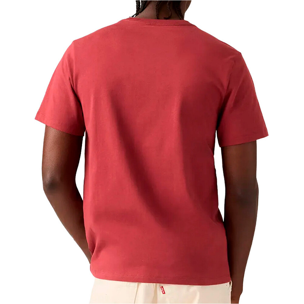 Levi'S camiseta manga corta hombre ORIGINAL ROJO vista trasera