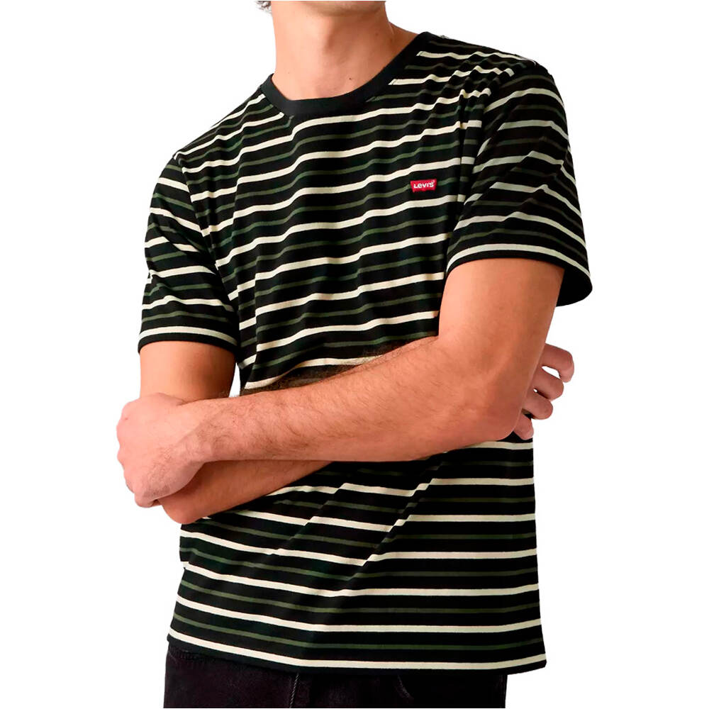 Levi'S camiseta manga corta hombre ORIGINAL VERDE vista detalle