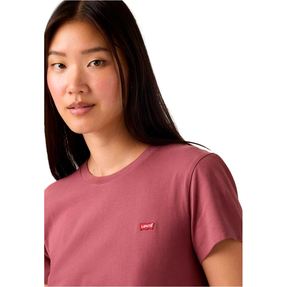 Levi'S camiseta manga corta mujer PERFECT ROJO vista detalle