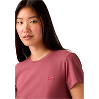 Levi'S camiseta manga corta mujer PERFECT ROJO vista detalle