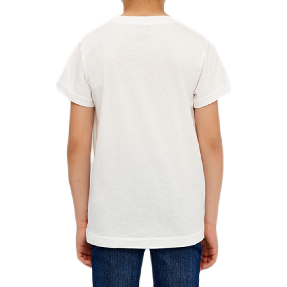 Levi'S camiseta manga corta niño BATWING BLANCO vista trasera