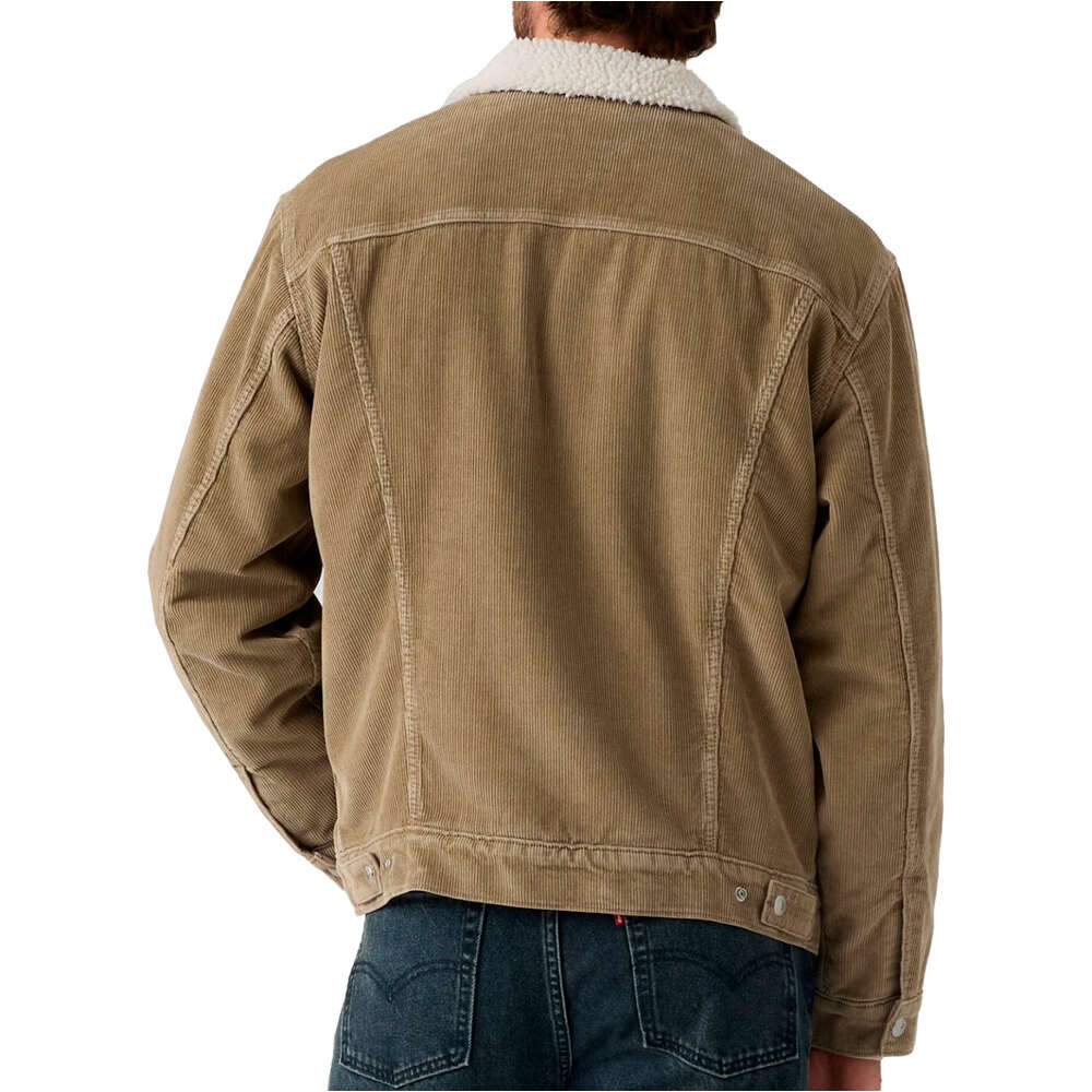 Levi'S chaquetas hombre RELAXED FIT SHERPA TRKR MARRON vista trasera