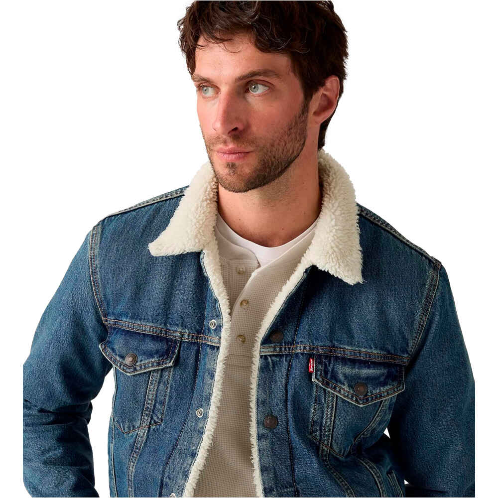 Levi'S chaquetas hombre TYPE 3 SHERPA TRUCKER AZUL vista detalle