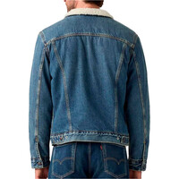 Levi'S chaquetas hombre TYPE 3 SHERPA TRUCKER AZUL vista trasera