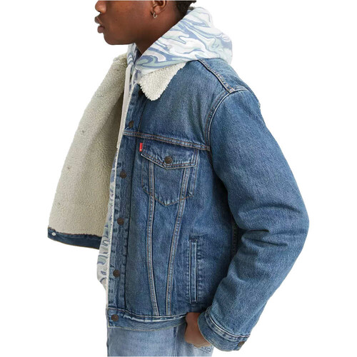 LEVI'S TYPE 3 SHERPA TRUCKER MED azul
