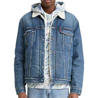 Levi'S chaquetas hombre TYPE 3 SHERPA TRUCKER MED AZUL vista frontal