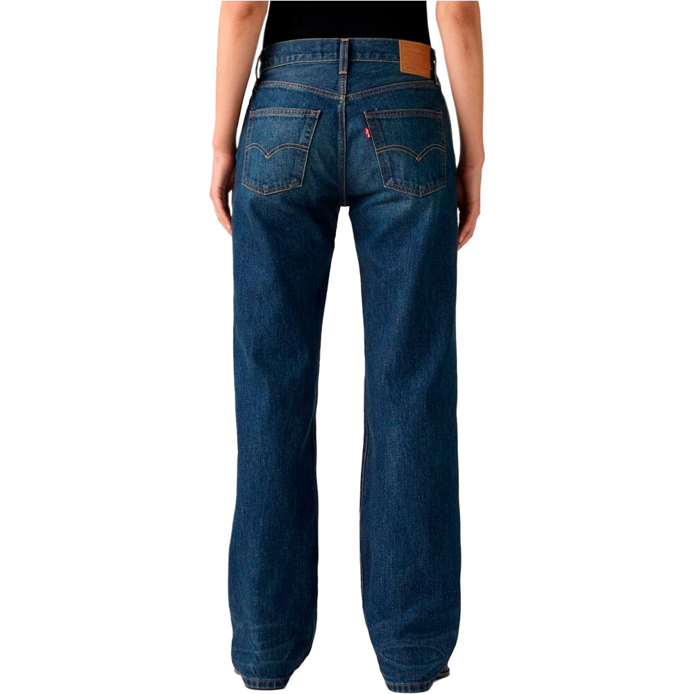 Levi'S pantalón mujer 501 90S DARK INDIGO - WORN IN  vista trasera