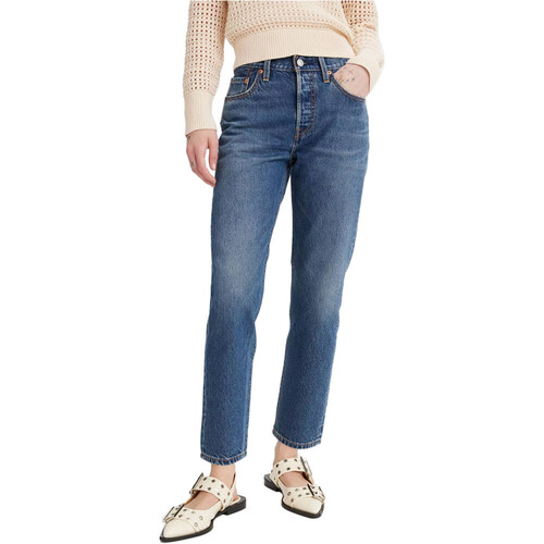 LEVI'S 501 CROP LIGHTWEIGHT MED azul