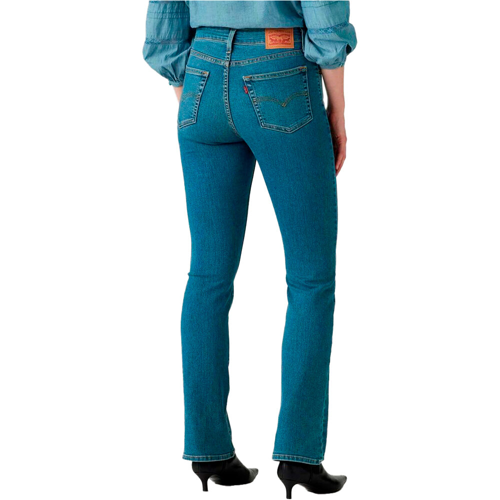 Levi'S pantalón mujer 725 HIGH RISE BOOTCUT MED INDIGO - WORN IN  vista trasera