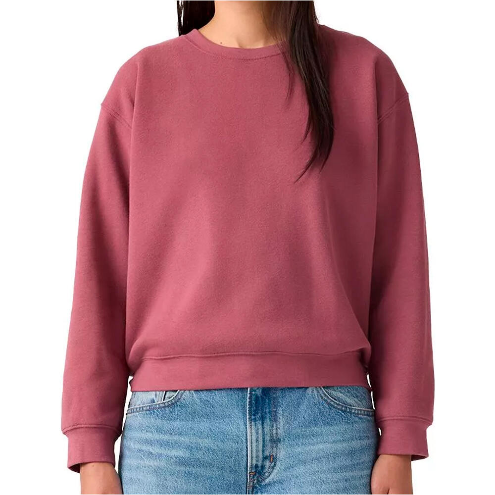 Levi'S sudadera mujer EVERYDAY CRUSHED BERRY ROJO vista detalle