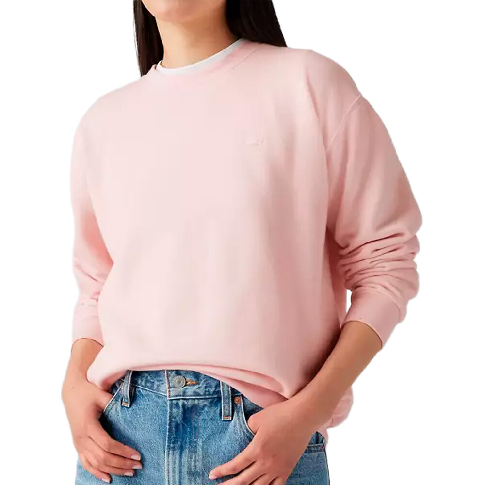 Levi'S sudadera mujer EVERYDAY SWEATSHIRT POTPOURRI ROSA vista detalle