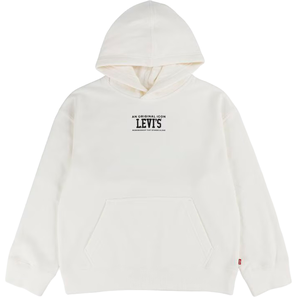 Levi'S sudadera niño LVB REV THE ENGINE HOODIE MARRON vista frontal