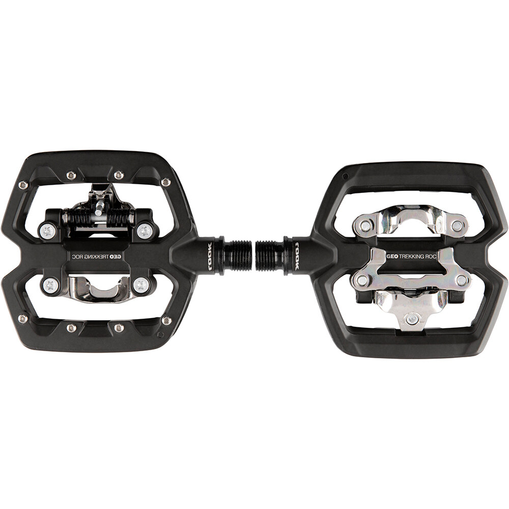 Look pedales plataforma GEO TREKKING ROC NEGRO vista frontal