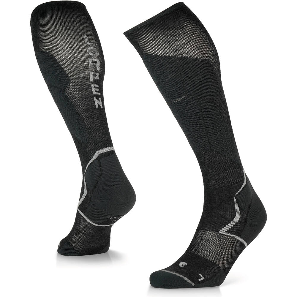 Lorpen calcetines esquí PSTS PRO SKI TOURING SUPERLIGHT NEGRO vista frontal