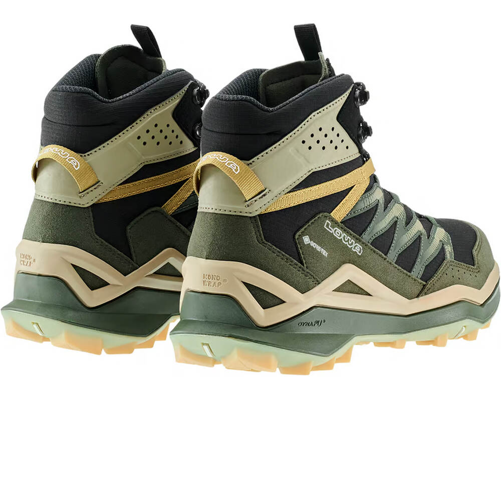 Lowa bota trekking hombre MADDOX PRO GORE-TEX MID NEGRO vista trasera