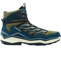 Lowa zapatilla trekking hombre MADDOX PRO GORE-TEX MID AZUL lateral exterior