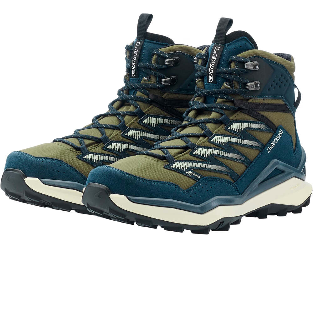 Lowa zapatilla trekking hombre MADDOX PRO GORE-TEX MID AZUL lateral interior