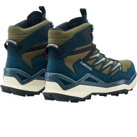 Lowa zapatilla trekking hombre MADDOX PRO GORE-TEX MID AZUL vista trasera
