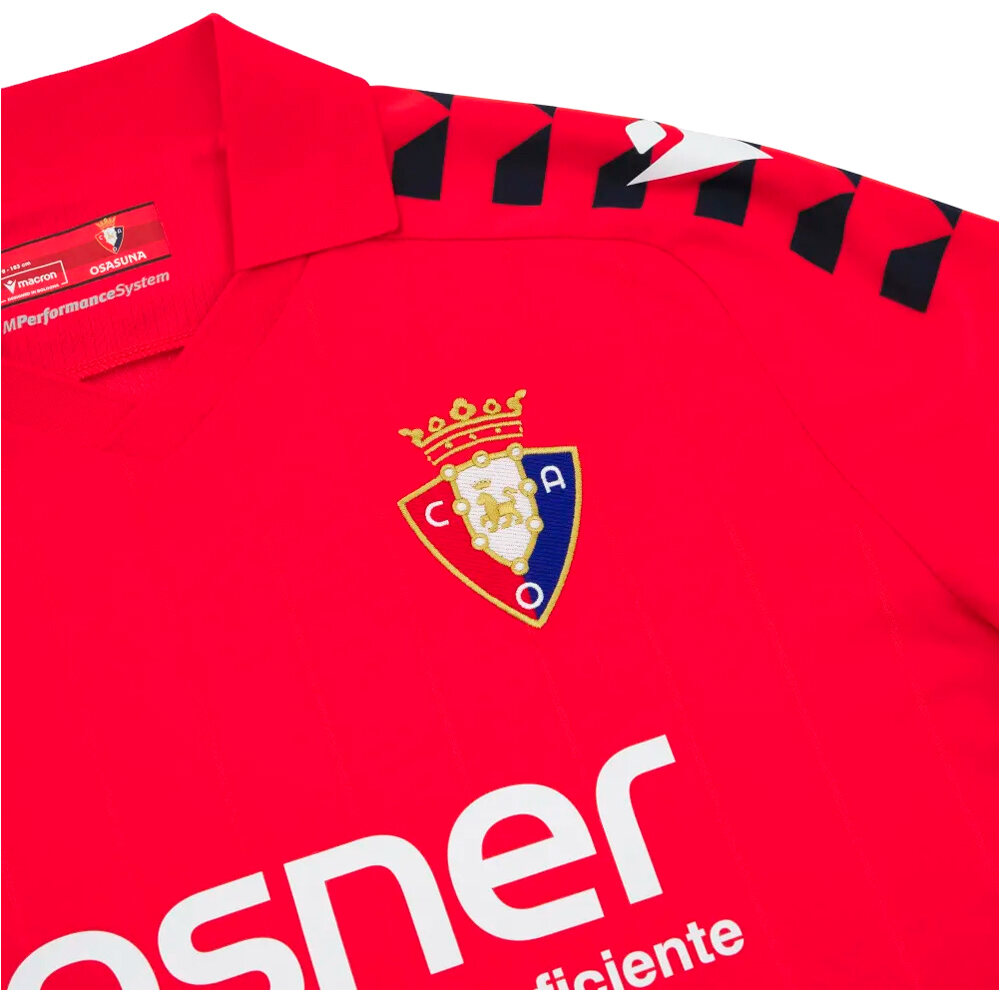 Macron camiseta de fútbol oficiales OSASUNA 25/26 PRIMERA EQUIPACION  vista detalle