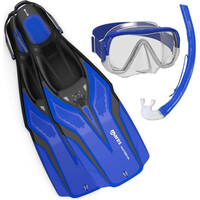 Mares kit gafastubo y aletas snorkel SET NATEEVA KEEWEE AZUL