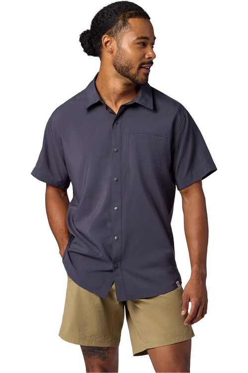 Marmot camisa montaña manga corta hombre SPRING CREEK NEGRO