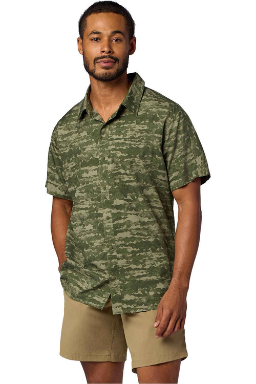 Marmot camisa montaña manga corta hombre SPRING CREEK VERDE