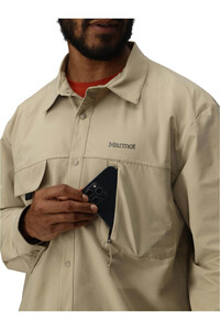 Marmot camisa montaña manga larga hombre AIREXCHANGE SOLARSHIELD GRIS 03