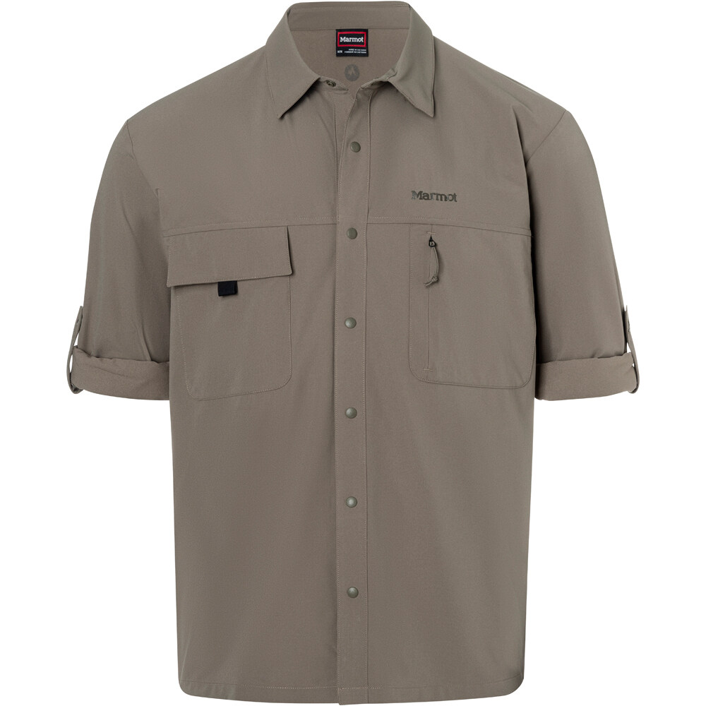 Marmot camisa montaña manga larga hombre AIREXCHANGE SOLARSHIELD GRIS 04