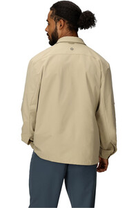 Marmot camisa montaña manga larga hombre AIREXCHANGE SOLARSHIELD GRIS vista trasera