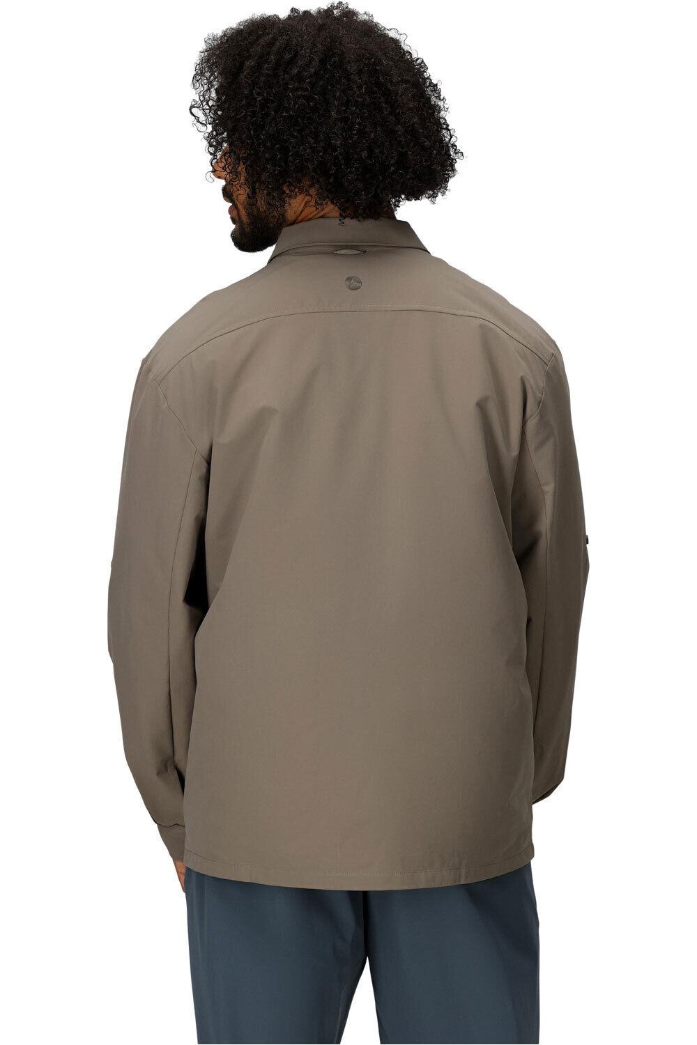 Marmot camisa montaña manga larga hombre AIREXCHANGE SOLARSHIELD GRIS vista trasera