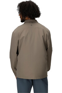 Marmot camisa montaña manga larga hombre AIREXCHANGE SOLARSHIELD GRIS vista trasera
