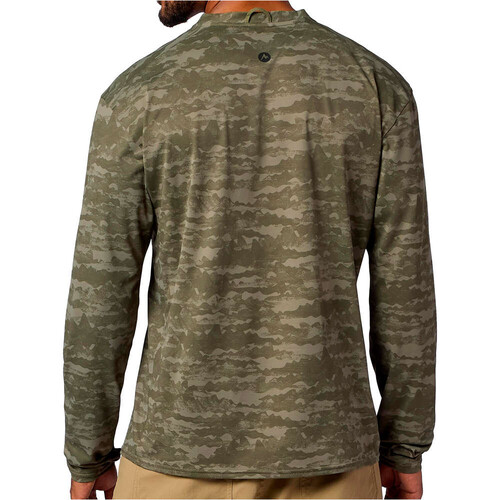 Marmot camiseta montaña manga larga hombre AIREXCHANGE UPF 50 VERDE