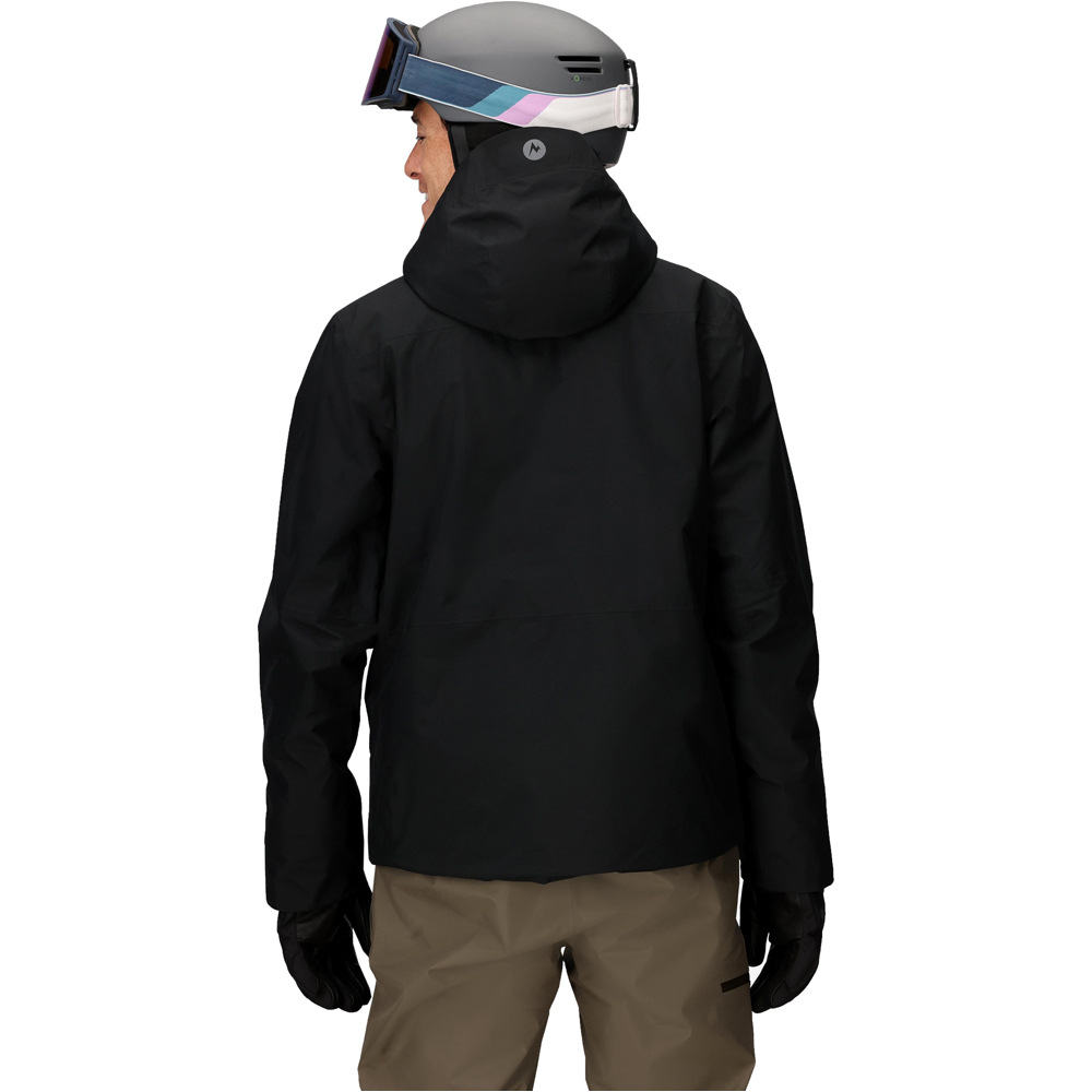 Marmot chaqueta esquí hombre LIGHTRAY GORE-TEX NEGRO vista trasera