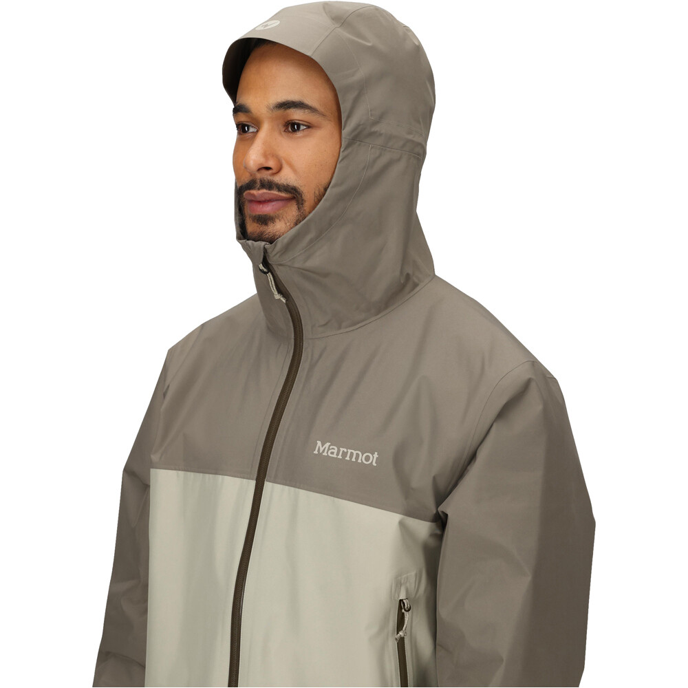 Marmot chaqueta impermeable hombre MINIMALIST PERTEX MARRON 04