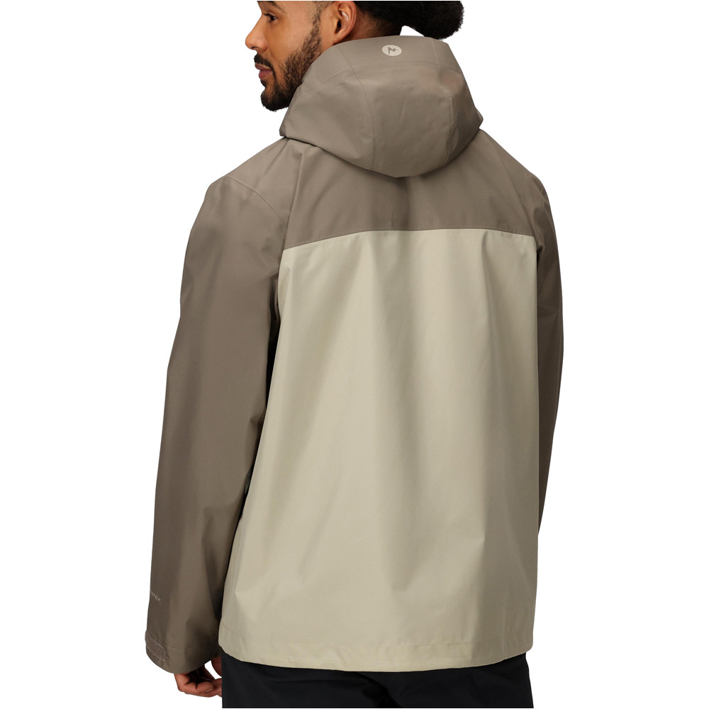 Marmot chaqueta impermeable hombre MINIMALIST PERTEX MARRON vista trasera