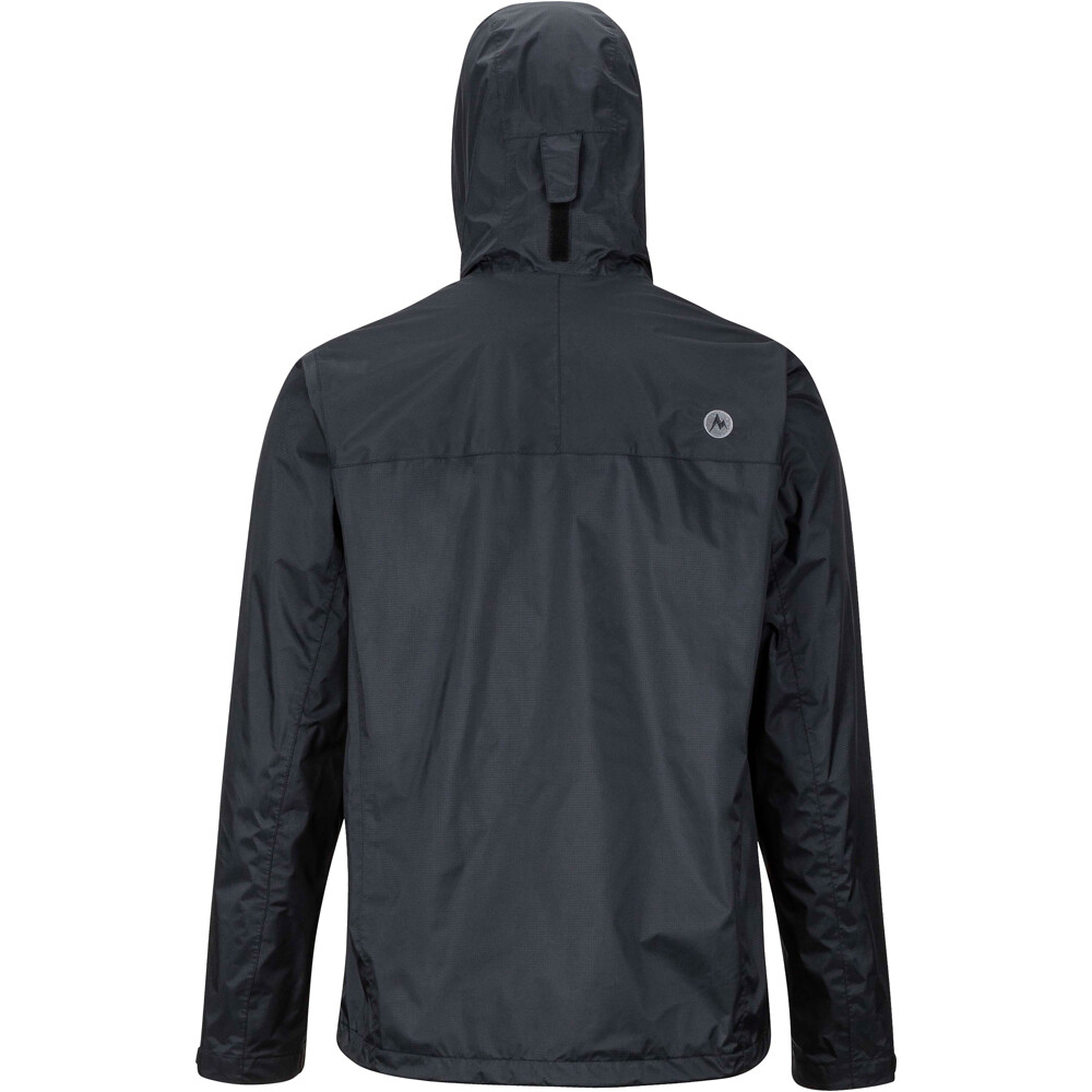 Marmot chaqueta impermeable hombre PRECIP ECO NEGRO vista detalle