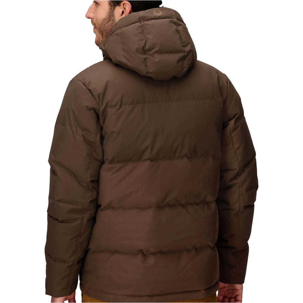 Marmot chaqueta impermeable insulada hombre FORDHAM MARRON vista trasera