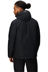 Marmot chaqueta impermeable insulada hombre MINIMALIST PERTEX 3-IN-1 NEGRO vista trasera