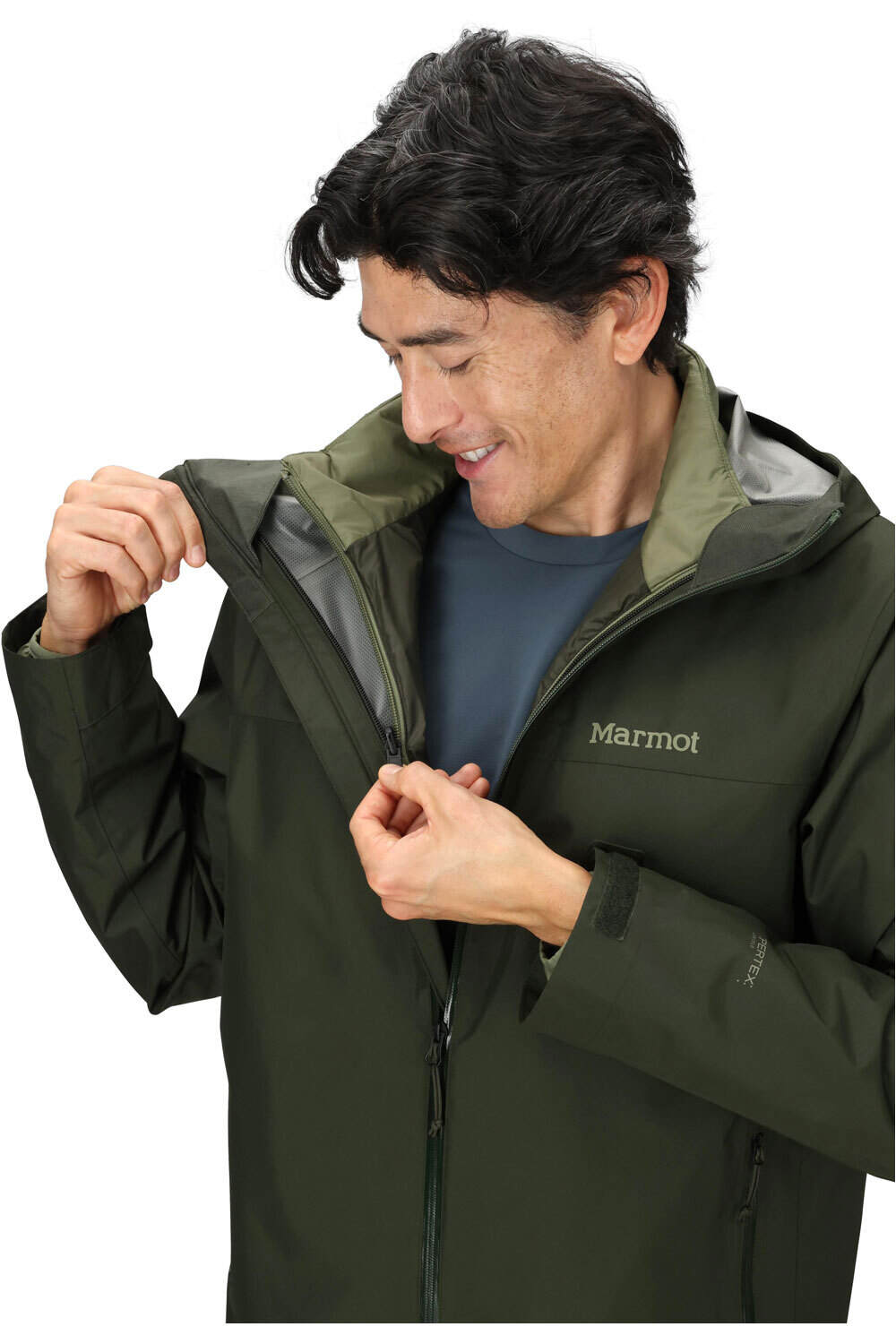 Marmot chaqueta impermeable insulada hombre MINIMALIST PERTEX 3-IN-1 VERDE 03