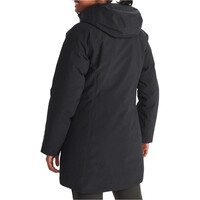 Marmot chaqueta impermeable insulada mujer OSLO GORE-TEX NEGRO vista trasera