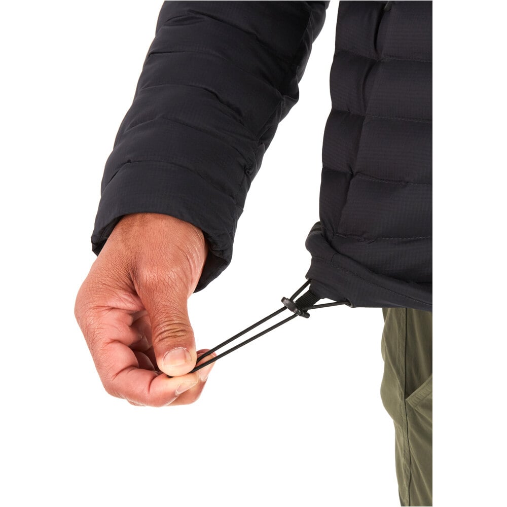 Marmot chaqueta outdoor hombre ECHO FEATHERLESS NEGRO vista detalle