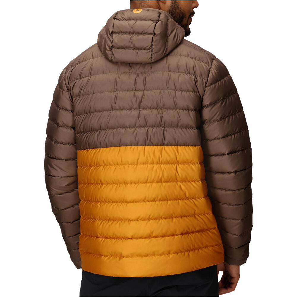 Marmot chaqueta outdoor hombre HIGHLANDER MARRON vista trasera