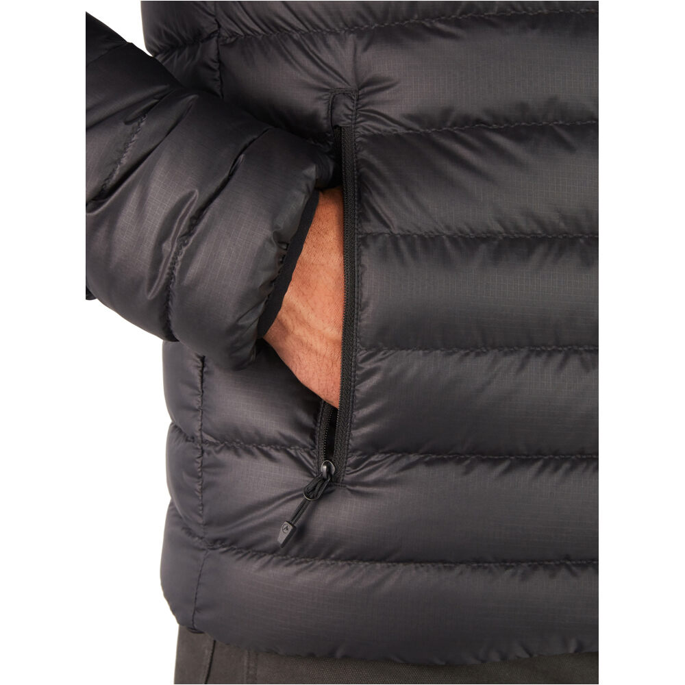 Marmot chaqueta outdoor hombre HIGHLANDER NEGRO vista detalle