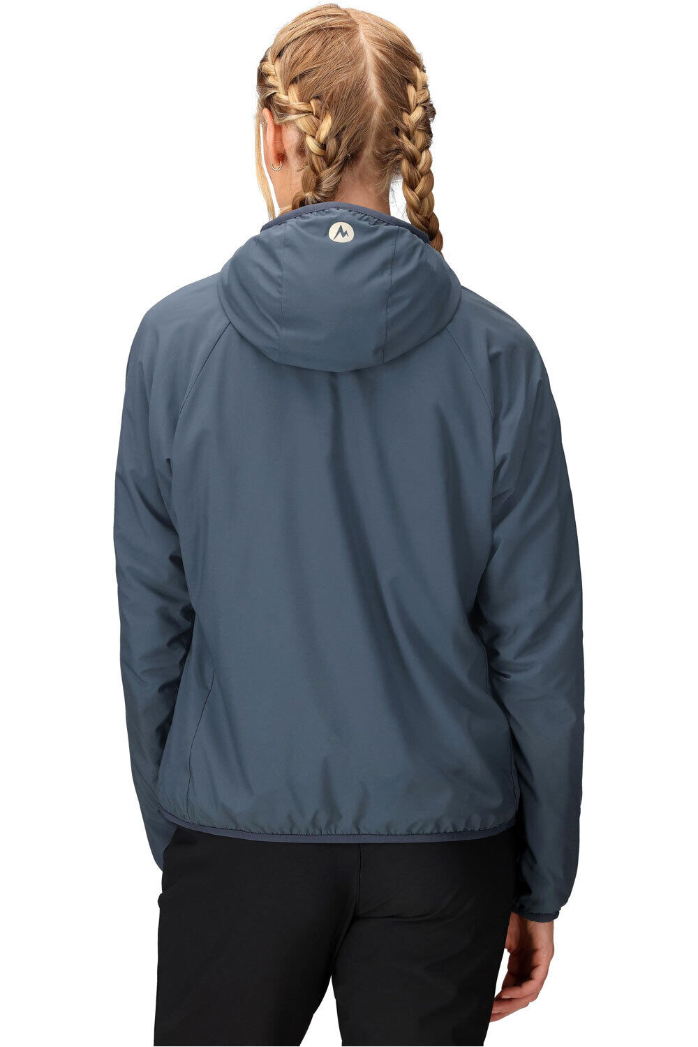 Marmot chaqueta outdoor mujer AEROTHERMAL AZUL vista trasera