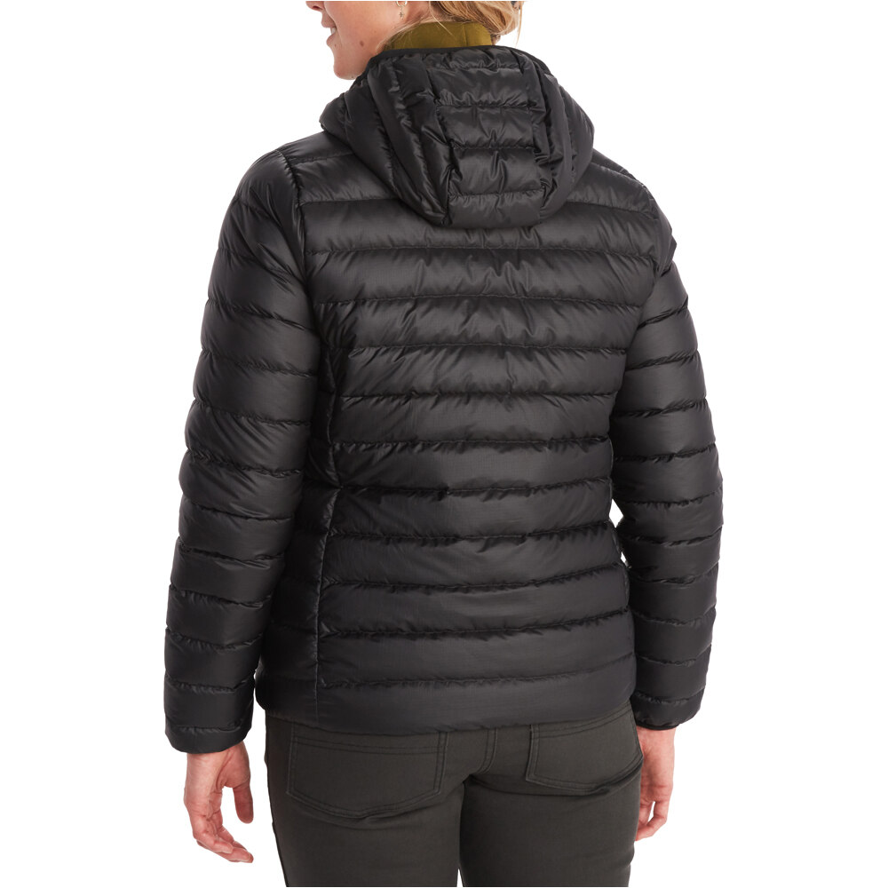 Marmot chaqueta outdoor mujer HIGHLANDER NEGRO vista trasera