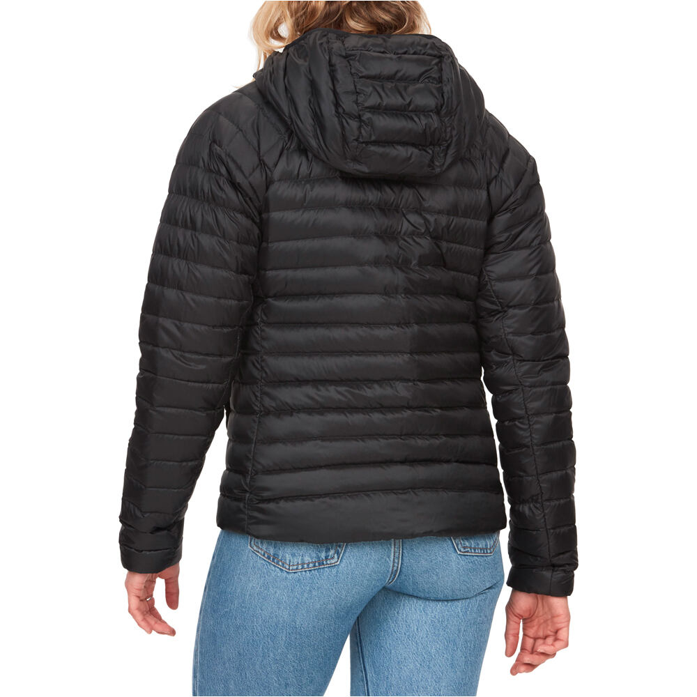Marmot chaqueta outdoor mujer HYPE DOWN NEGRO vista trasera