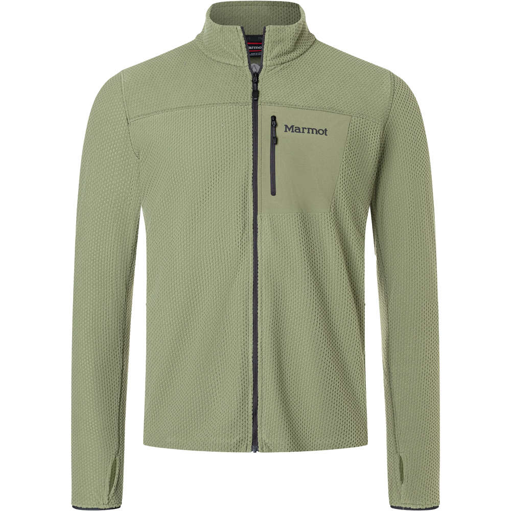 Marmot forro polar hombre AIRFLEECE VERDE 05