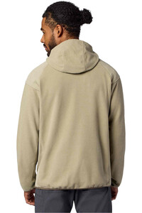 Marmot forro polar hombre ROCKBOUND GRIS vista trasera