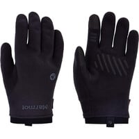 Marmot guantes montaña POLARTEC WINDBLOC NEGRO vista frontal